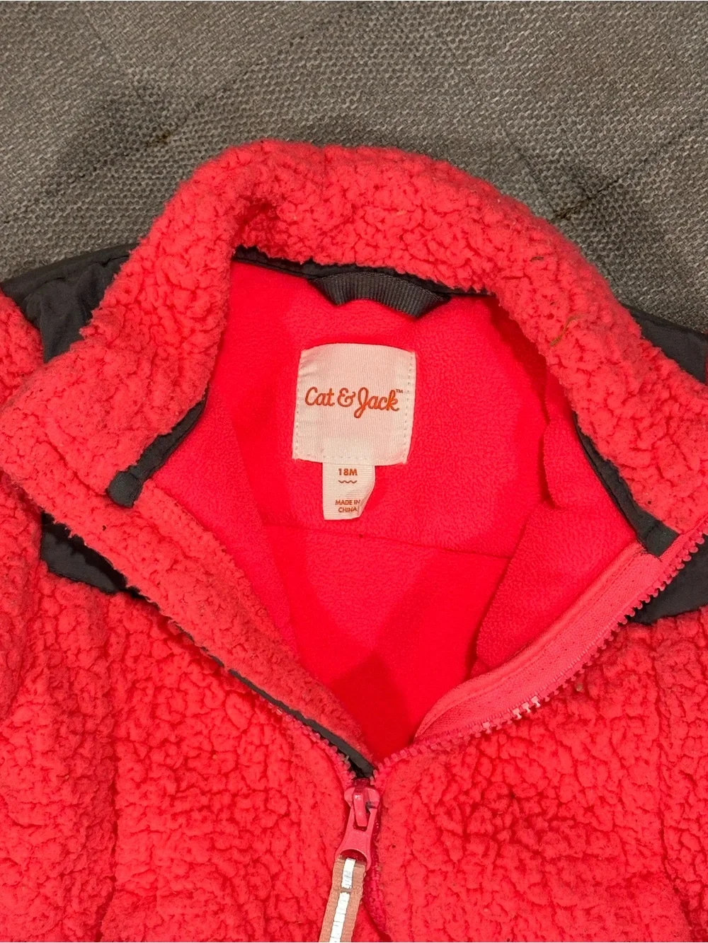Cat & Jack Pink Sherpa Jacket